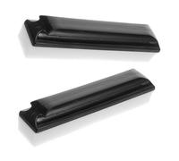 FONDOTIN Cepillo Limpiador de Barba para Lavabo 2 Unidades, Cerdas Suaves Resistentes, Color Negro, Kit Portátil para Limpieza de Vello Facial y Restos en Encimeras, Adecuado para Cuidado