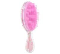 FONDOTIN Cepillo para Cabello Cerdas Suaves Diseño Transparente Ovalado Tamaño Pequeño Portátil Adecuado para Desenredar Cabello Grueso y Uso en Viajes