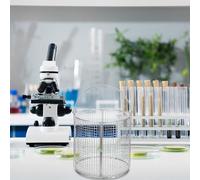 FONDOTIN Cesta de limpieza ultrasónica de alta temperatura limpiador a vapor de joyería malla cesta de acero inoxidable ultrasónica piezas Silver