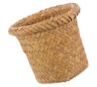 FONDOTIN Cesto Natural para Basura Pequeño Redondo Canasta Multifuncional para Baño Cocina Oficina Decorativo y al Xl