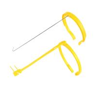 FONDOTIN Clip para Inseminación de Cerdos 2 Piezas, Soporte Grande Varilla de Plástico y Acero Inoxidable, Pinza Resistente para Inseminación Artificial en Granjas, Equipo Auxiliar