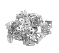 FONDOTIN Clips En Forma De s para Muelles De Sofá Cama Silenciosos, Conector De Sofá Seccional 4 Agujeros, Goma Suave Antiruido, Reparación De Muebles, Juego De 100 Piezas para Sala De Estar