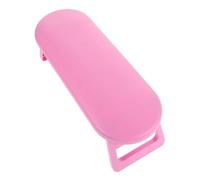 FONDOTIN Cojín Reposabrazos Plegable para Manicura Soporte Ergonómico Portátil para Uñas Descanso Compacto para Manos Salón y Uso Doméstico Almohadilla Antideslizante Rosa