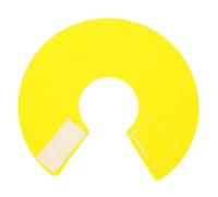 FONDOTIN Collar Antimordedura para Loro de Cuero Microfibra Amarillo, Cono Protector para Cuello Que Promueve la Curación y Cuida la Seguridad del Ave