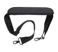 FONDOTIN Correa de Hombro Ajustable Almohadilla para Bolso de Portátil y Cámara, 3.8 X 135 Cm, Correa de Repuesto Negra para Equipaje y Accesorios de Viaje
