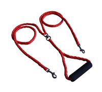 FONDOTIN Correa Doble para Perros Sin Asidero para Perros Pequeños y Medianos Resistente y Duradera Color Rojo