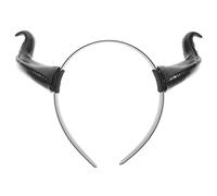 FONDOTIN Diadema de Cuerno de Buey de Plástico Rígido para Fiesta y Carnaval, Tocado Decorativo Unisex para Disfraces y Celebraciones Festivas