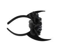 FONDOTIN Diadema de Cuernos de Buey para Cosplay Accesorio de Halloween con Tocado para Fiesta y Decoración de Cabello