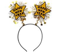 FONDOTIN Diadema de Estrellas para Fiesta de Año Banda para Pelo Suave y Duradera Accesorio Brillante para Mujer Celebraciones y Cumpleaños