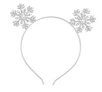 FONDOTIN Diadema Metálica de para Navidad Accesorio Brillante para Fiestas Festivas y para Disfraces y Celebraciones de Invierno