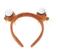 FONDOTIN Diadema para Fiesta Año Orejas de Caballo de Peluche Accesorio Cabello Estampado de Caballos Tela Ultra Suave Diseño Cómodo para Adolescentes y Adultos Adecuado para