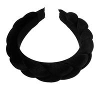 FONDOTIN Diadema Trenzada Acolchada Ancha para Mujer Banda de Pelo Vintage Ligera y Cómoda Diseño Simple y Duradero Accesorio Elegante para Uso Diario y Maquillaje