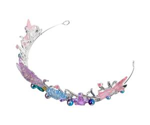 FONDOTIN Diadema Versátil de Princesa Diseño Intrincado de Concha Marina para Niñas y Adultos, Accesorio de Aleación de Zinc y Plástico Adecuado para Fiestas y Cumpleaños