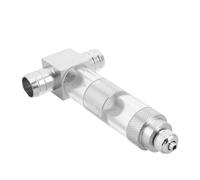 FONDOTIN Difusor de Co2 para Acuario Externo de 16 Mm con Contador de Burbujas Transparente, Sistema Atomizador de Aluminio para Plantas Acuáticas, Compatible con Equipos de Co2 para Agua