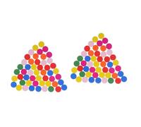 FONDOTIN Discos de Madera Redondos de Colores 100 Piezas Multicolor para Material Didáctico de Matemáticas y Manualidades Herramienta Educativa para Aprendizaje Escolar