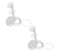 FONDOTIN Discos de Piedra Nanoburbuja para Acuario 2 Piezas Difusor de Oxígeno Silencioso y Atomizador Compatible con Peceras de Agua Dulce y Salada Aireador para Estanques Pequeños