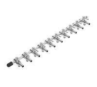 FONDOTIN Distribuidor de Peceras y Divisor de Aerolínea Metálico Válvula de Control de Flujo de Aire, Compacto, Resistente y Silencioso para Acuarios Pequeños y Grandes, Accesorios Bomba