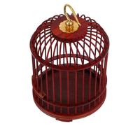FONDOTIN Elegante Jaula Redonda para Pájaros Ideal para Grillos Hámsteres Y Pájaros.