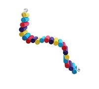 FONDOTIN Escalera De Troncos De Colores para Hámsteres Juguete De Escalada para Mascotas Puente De Natural para Pájaros Escalera para Loros