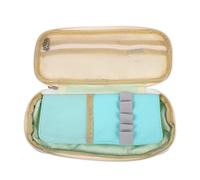 FONDOTIN Estuche Grande Multifunción para Lápices y Cosméticos para Estudiantes, Color Verde Claro, Resistente y Portátil, Adecuado para Escuela y Oficina, Uso Diario y Escolar