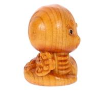 FONDOTIN Figurilla de Serpiente Mano Decoración de Madera Realista y Ligera Adorno para Escritorio Jardín y Enseñanza Regalo para Año