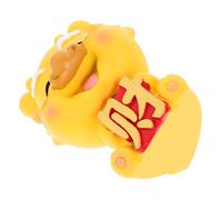 FONDOTIN Figurita Dragón Bobblehead de Resina Decoración para Escritorio Hogar y Coche Escultura Chino Estilo Cartoon Adorno Elegante y Resistente Pequeña Estatua de Dragón para Oficina