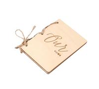 FONDOTIN Folletos de Votos Matrimoniales de Madera Rústicos Cuadernos de Votos para Boda en Personalizados para Ceremonia y Recuerdo Nupcial Obsequio Novia Boda