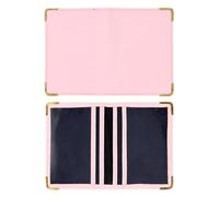 FONDOTIN Funda Protectora para Tarjetas y Documento En Cuero PU, Color Rosa, Ranuras Múltiples, Práctica para Mujer, Uso Diario y Viaje, Tamaño Compacto y Ligero