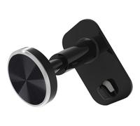FONDOTIN Ganchos Adhesivos para Auriculares de Plástico Negro Aro Plateado Soporte Ajustable para Auriculares Grandes y Pequeños Organizador Práctico para Almacenamiento en Pared en