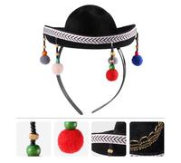 FONDOTIN Gorra De Fiesta De México Pequeña 1 Unidad Fieltro De Felpa Ligera Unisex Para Festival y Celebración