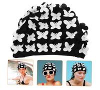 FONDOTIN Gorro de Natación Mujer con Diseño Ligero y Flexible Cómodo y Protector para Piscina y Diario