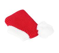 FONDOTIN Gorro Navideño para Perro Cálido de Lana Gorra Suave Roja XS para Mascota Invierno para Fiestas y Fotos Festivas