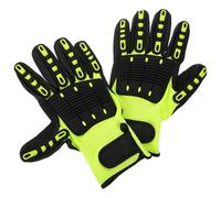 FONDOTIN Guantes de Trabajo Antipinchazos y Resistentes a Impactos para Jardinería y Construcción, Talla Mediana, Materiales Plásticos Transpirables y Duraderos, un Par para Uso Exterior