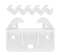 FONDOTIN Guías para Cajones de Plástico Blancas Grandes 6 Piezas Pestillos Tipo Cangrejo de Nylon para Armarios y Cajoneras Repuestos Resistentes y Fáciles de Montar para Muebles