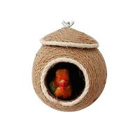 FONDOTIN Hamaca para Loros Nido de agapornis Jaula para periquitos pequeña casa para pájaros nidos de pajaros casa pajaros Juguete Jaula de pájaros pequeño Loro colibrí Cama de pájaro