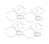 FONDOTIN Hebillas De Sellado De Acero Inoxidable para Frascos De Vidrio 4 Piezas Diseño De Cierre Hermético Organizador De Cocina Conservación De Alimentos Clips De Boca Ancha