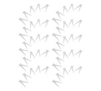 FONDOTIN Herramienta Magnética para Uñas Efecto Ojo de Gato 50 Piezas Placa de Hierro y Punta Francesa, Tamaño Pequeño, Forma Tijera, para Bricolaje en Casa y Salón de Belleza