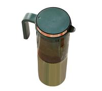 FONDOTIN Jarra de Agua Fría Grande Capacidad Resistente al Calor Botella Hermética para Bebidas Tetera para Jugos y Té Helado para Oficina y Hogar Color Verde Oscuro