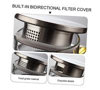 FONDOTIN Jarra de Vidrio Resistente al Calor con Filtro Diseño y Capacidad Grande para Agua Fría y Caliente Tetera Moderna para Uso Doméstico