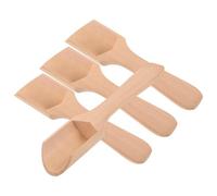 FONDOTIN Juego de 4 Cucharas Pequeñas de Madera para Sal Té y Café Diseño Compacto 27X11 CM Utensilios de Cocina Prácticos y Portátiles para Condimentos y Preparación de Bebidas