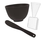 FONDOTIN Juego de Cuencos Seguro y Fácil para Mascarillas Faciales de Silicona con Palillo y Cuchara, Tazón para Mezclar Mascarillas para Rutina de Cuidado Facial Mujer