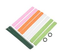 FONDOTIN Juego de Papel Crepé para Flores 50X250 CM 8 Rollos de Papel Crepé Texturizado en y 2 Rollos de Cinta Adhesiva y 50 Varas de 40 CM Adecuado para Envolver Ramos y