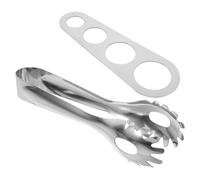 FONDOTIN Juego de Pinzas para Espaguetis y Medidor de Pasta de Acero Inoxidable, Utensilio para Servir y Controlar Porciones de Pasta, Set Multifunción Diseño Ergonómico para Cocina
