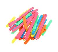 FONDOTIN Juego Educativo de 30 Tiras Poligonales Encajables de Plástico para Matemáticas, Surtido 5 Medidas para Aprender Formas Geométricas, Relaciones Triangulares y Cálculo de Áreas