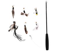 FONDOTIN Juguetes para Gatos Interactivos Accesorios De Repuesto para Gatos Juguetes Divertidos para De Recambios para Bugs Cat Palitos para para