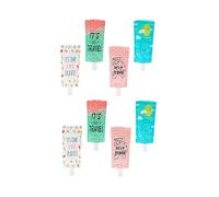 FONDOTIN Kit de 8 Bolsas de Viaje Reutilizables 100 Ml para Champú, Acondicionador y Productos de Aseo Personal