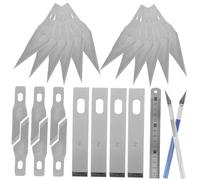 FONDOTIN Kit de Cuchillos de Precisión para Manualidades de Herramientas para Cortar Papel y Arte Mango Ergonómico Antideslizante con Cuchillas Reemplazables para Hobby y Bricolaje