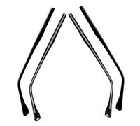 FONDOTIN Kit de Reparación de 2 Pares de Patas Metálicas Negras para Gafas con Diseño Estilizado y Estabilidad Mejorada, Adecuado para Reemplazo de Patillas Rotas