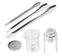 FONDOTIN Kit para Hacer Labiales con Molde de Silicona y Tazas Medidoras de Plástico, Herramienta Segura Manualidades DIY de Lápiz Labial en Casa