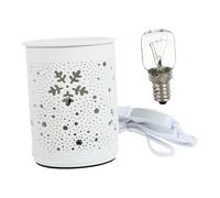 FONDOTIN Lámpara Eléctrica Aromaterapia Plug-in Quemador Cerámico con Diseño Elegante para Fragancias de Hogar y Luz Nocturna para Ambientes Interiores